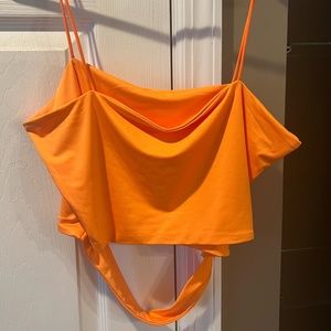 Shein Orange Tank Top/Crop Top